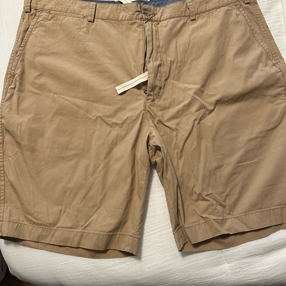 Ralph Lauren Tan Flat Front Shorts